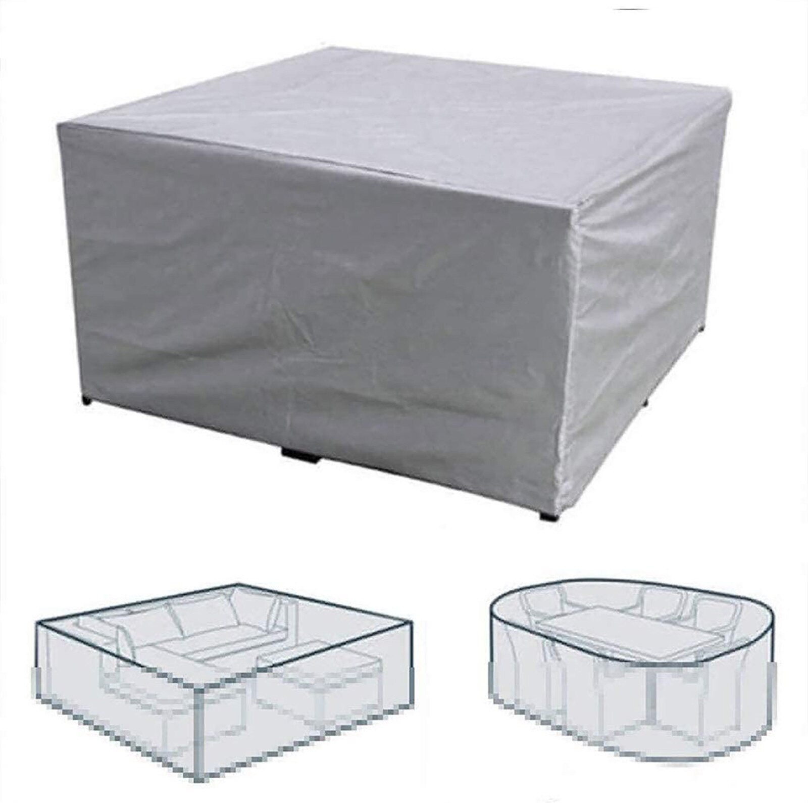 Tuinmeubelen Covers Waterdichte Outdoor Patio Winter Opslag Regen Sneeuw Stoelbekleding Sofa Tafel Dekzeil Dust Proof Cover