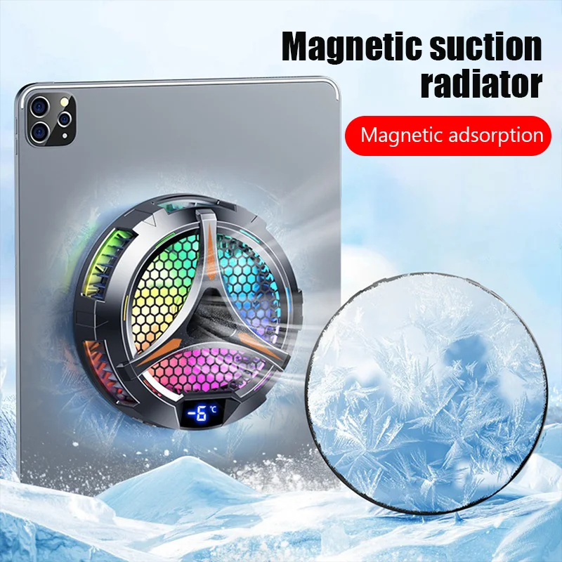 X42 téléphone refroidisseur magnétique ventilateur pour tablette dédiée avec aluminium ordinateur portable tablette support radiateur Peltier refroidisseur pour iPad iPhone Mac