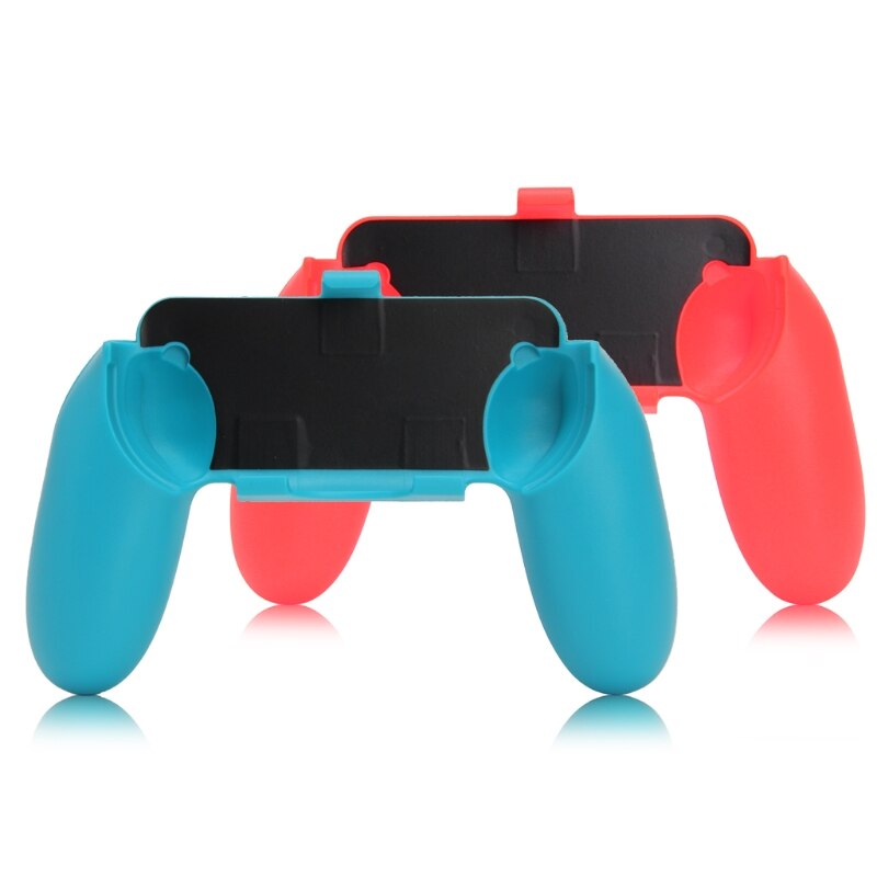 Poignées de jeu 2 L + R pour manette Nintendo Switch, support pour Joy-con: Red Blue