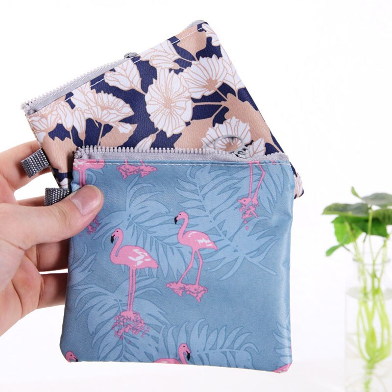 ISKYBOB femmes fille serviette hygiénique support organisateur serviette voyage sacs mallette de rangement poche couche sac à main cosmétique fermeture éclair 4.7