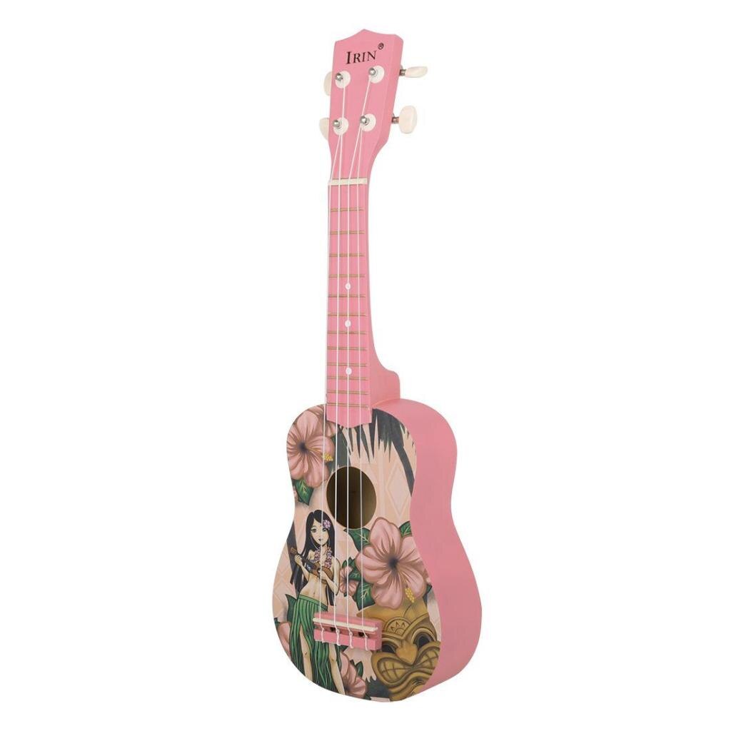 Hawaï rose 21 pouces exquis ukulélé tilleul Uke Mini guitare pour les enfants