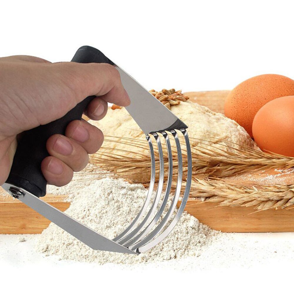 Teig Rührgerät Bäckerei Zubehör Edelstahl Backen Teig Cutter Professionelle Gebäck Cutter mit Klingen Küche Zubehör