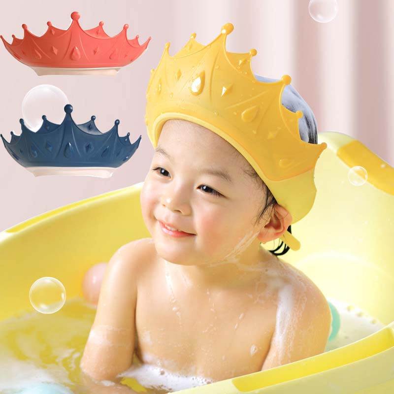 Verstelbare Baby Douche Shampoo Cap Crown Vorm Oog En Oor Bescherming Hoofd Douche Water Cover Baby Care Wassen Haar Douche cap