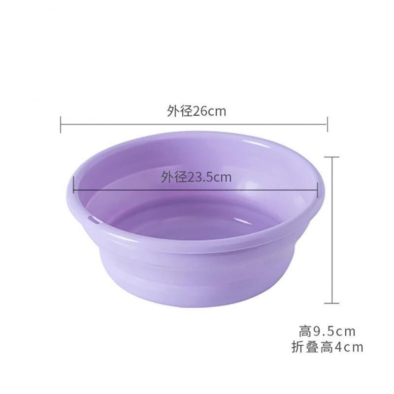Home Foldable Plastic Basin Portable Student Dormitory Wash Basin Thickened Portable Basin Fishing Car Wash Cleaning Supplies: 03