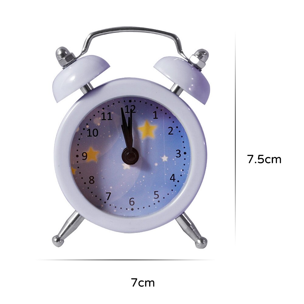 Cute Kids Clock Cartoon Alarm Clocks Bedroom Bell Clock Table Wake Up Clock Children Christmas Birthday