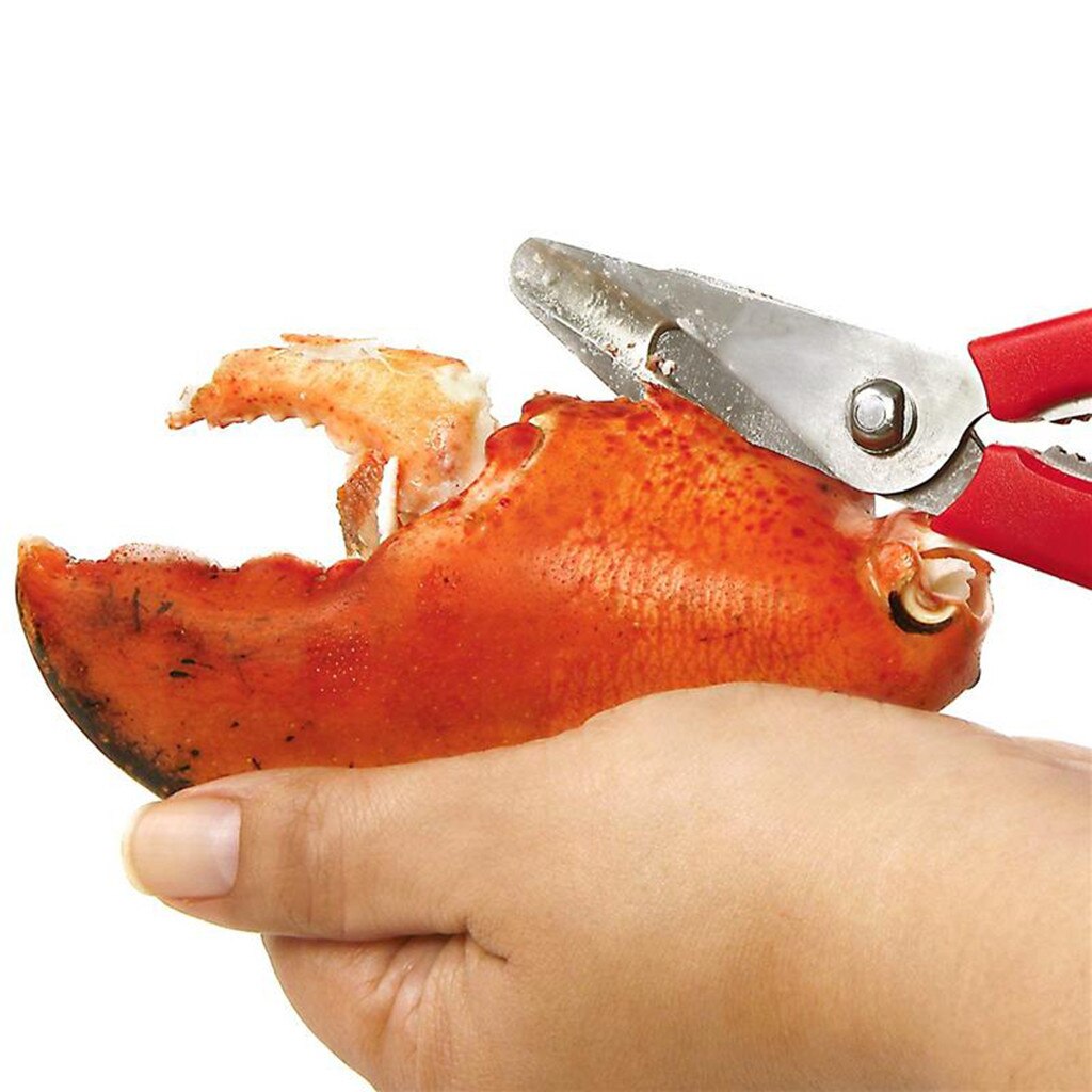 1PC Stainless Seafood Scissors Lobster Fish Shrimp Crab Seafood Scissors Shears Snip Shells Kitchen Tool mutfak malzemeleri