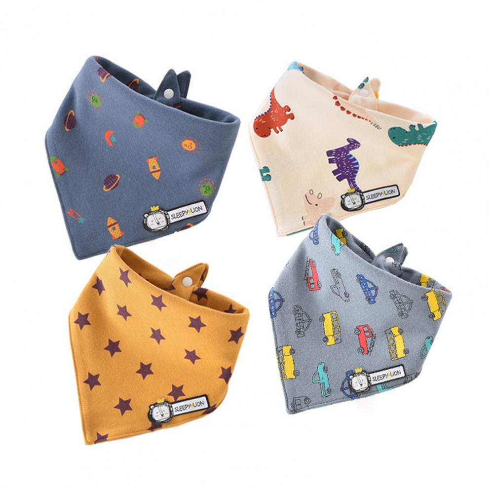 4 Teile/satz Lätzchen rülpsen Tücher Baby Jungen Mädchen Schal Speichel Dreieckigen Doppel-geschichtet Baumwolle Lätzchen freundlicher Zubehör setzt für Baby