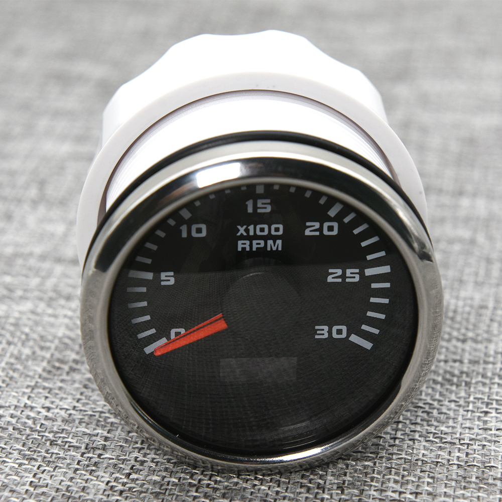 H 52mm Tachometer Mit Sensor M16 Tacho Messgerät 0-3000 RPM Metwe 2 Hub Für Diesel- Benzin Motor- Motor- Auto Lieferwagen Stiefel Motorrad