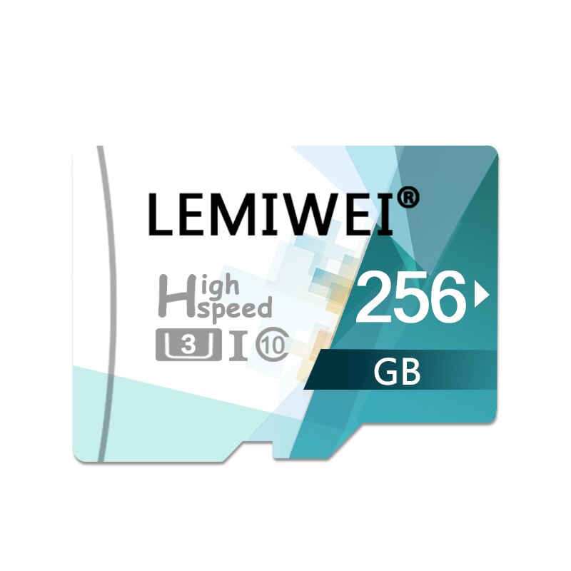 LEMIWEI – carte mémoire TF, 32 go/16 go/64 go/256 go/128 go, classe 10, UHS-I, stockage rapide, pour téléphone: 256 GO