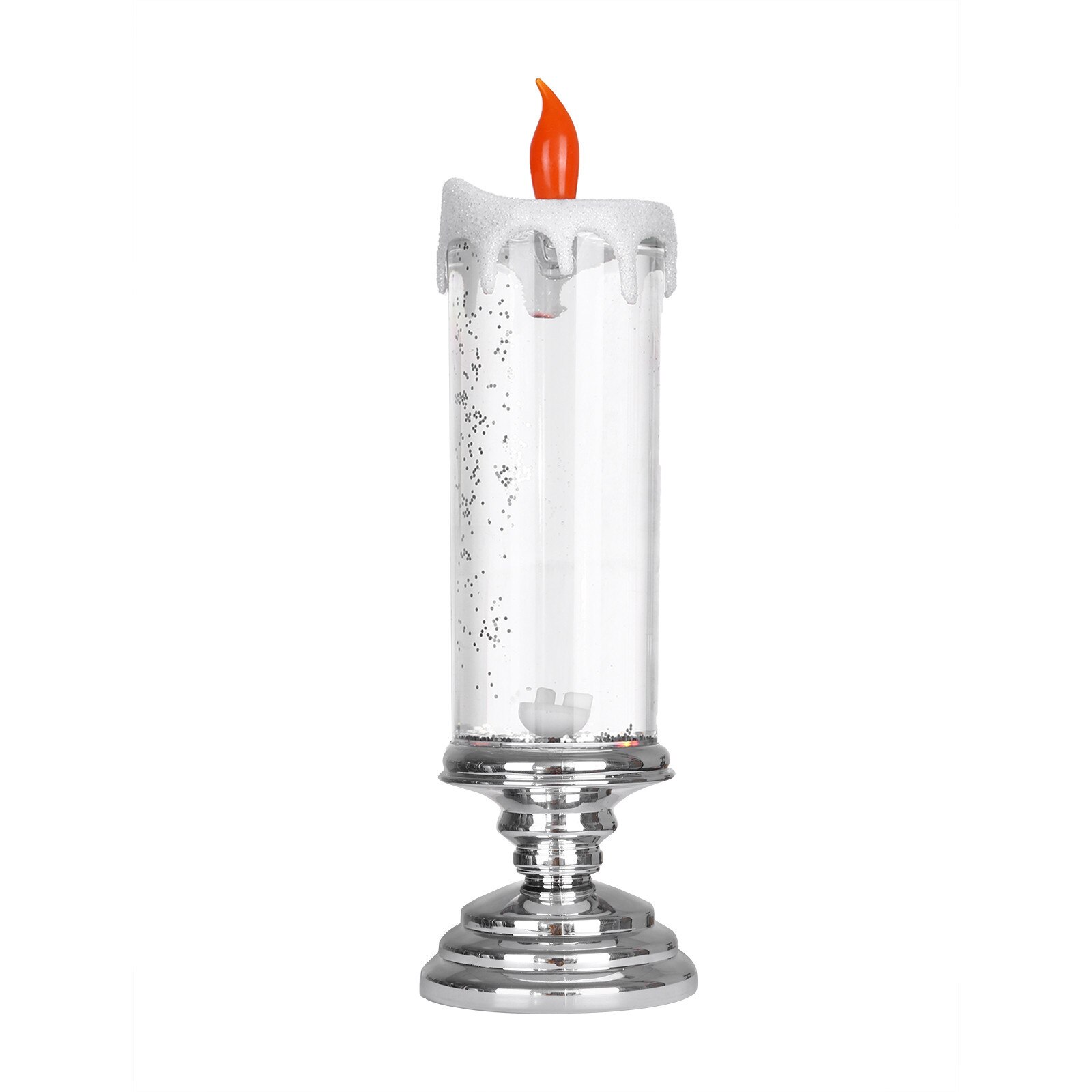 300ml Rotating Color Changing Glitter Led Flameles Romantic Crystal Candle Light Home Party Wedding Festival Decoration#T2