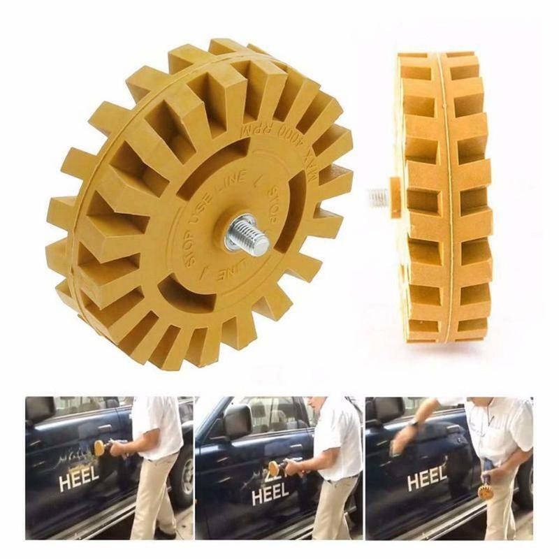 4 Inch Universal Rubber Gum Wiel Voor Verwijderen Auto Lijm Sticker Krijtstreep Decal Grafische Auto Reparatie Verf Tool