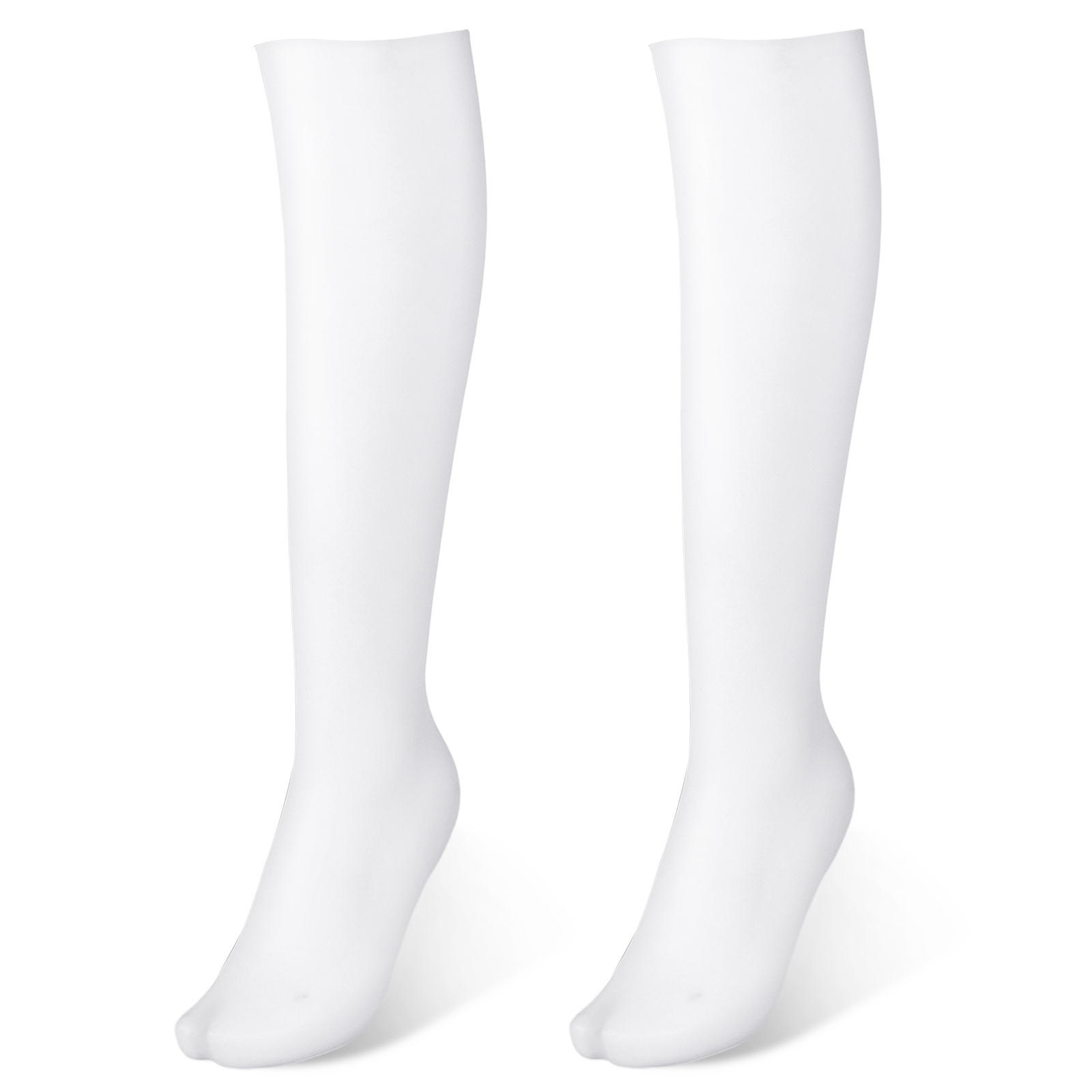 Calcetines hidratantes largos de silicona, calcetines de protección para los pies antigrietas, medias exfoliantes suaves para los pies, herramientas cómodas para el cuidado de los pies: Blanco