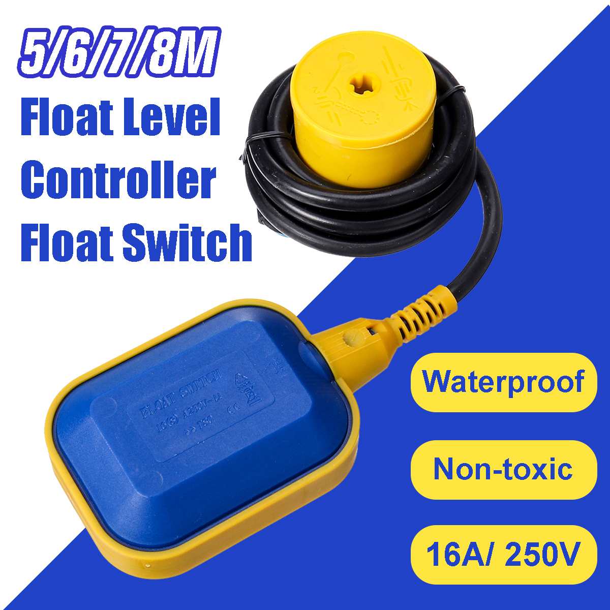 5M 6M 7M 8M Controller Float Switch Liquid Switches Liquid Fluid Water Level Float Switch Controller Contactor Sensor