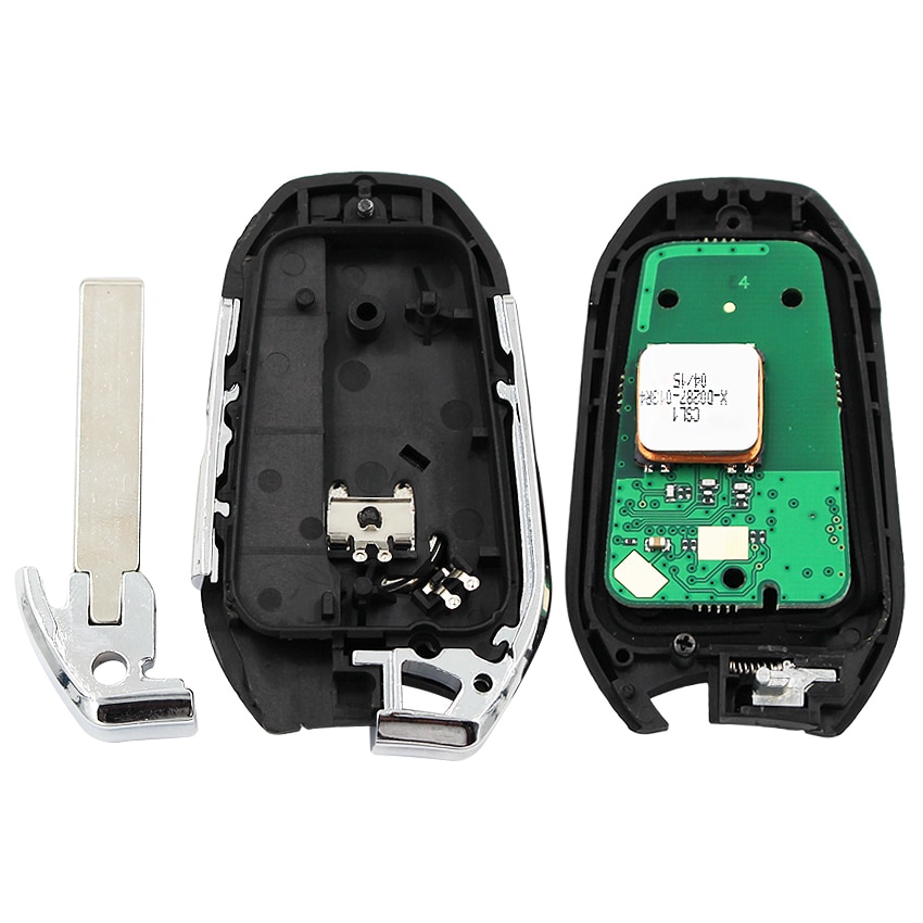 DS smart keyless go remote key 3 buttons 433MHz PCF7945 46 chip for Peugeot 308 508 for Citroen C4 DS4 DS5 emergency key HU83