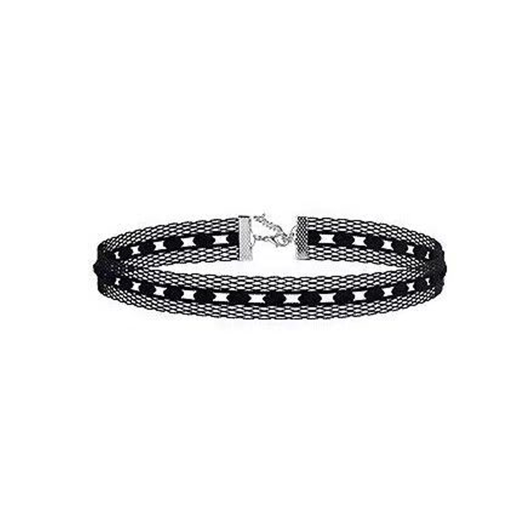 Dame chokers blad dusk kvinner hals smykker tilbehør jente blonder gotisk vintage sexy fløyel rose perler blomsterhalskjede: Rødbrun