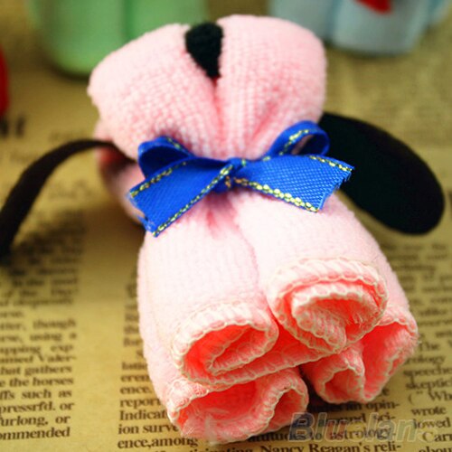 12pcs Hond Cake Vorm Handdoek Katoen Washandje Huwelijksgeschenken Aanwezig