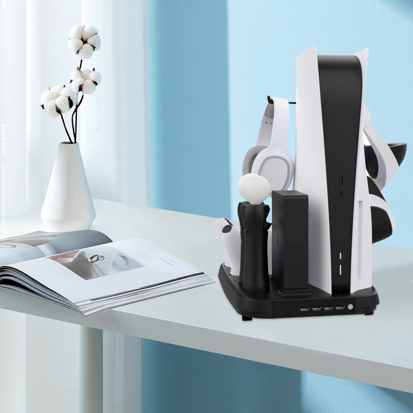 Charging Display Stand Game Console Charger Base For PS5 VR Charger Dock Base For Move Motion