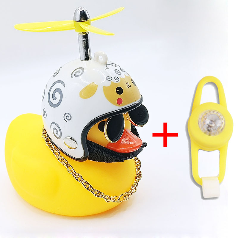 Droga Mtb kaczka dzwonek rowerowy rower kaczka guma z kaskiem Ducky z kaskiem kaczka ładny silnik wiatrowy w samochodzie akcesoria rowerowe: lamb light