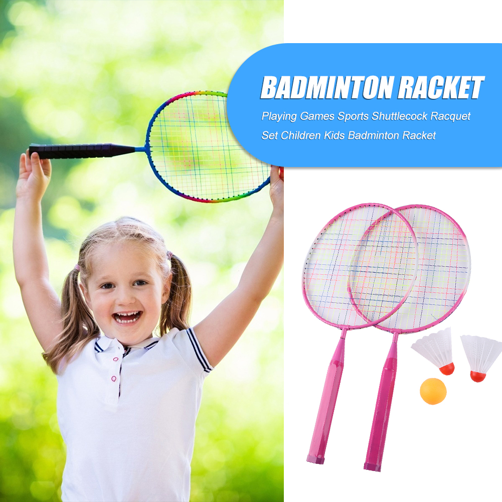 Raquetas de bádminton profesionales para niños, juego de interior y exterior, juego de raqueta, deportes, raqueta de Bádminton