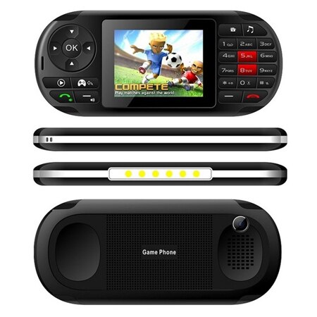 Populaire Ideale Mobiele Telefoon 2.8 "Lcd-scherm Draagbare Handheld Game Speler mobiel Draadloze FM Camera GPRS Torch Whatsapp: no box / black