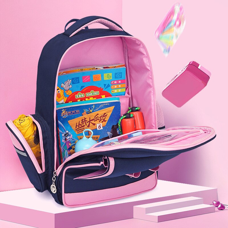 Kawaii Schooltassen Voor Meisjes 1-6 Grade Strik Kinderen School Rugzakken Meisjes Kids Packsack Primaire Schooltassen Kind boekentas