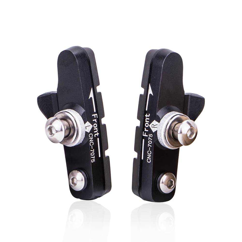 ZTTO – étriers de vélo de route avec plaquettes de frein remplaçables, coque en aluminium CNC, 1 paire de bloc, chaussures de freinage légères pour partie carbone