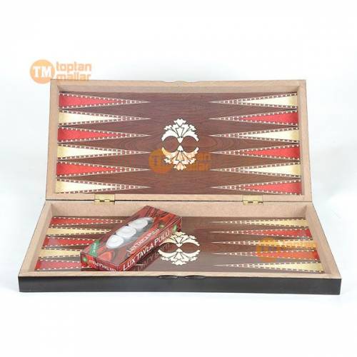 Mdf Coating Big Size Wooden Backgammon Set Wood Checkers Set Large Set Scale Backgammon Game Box