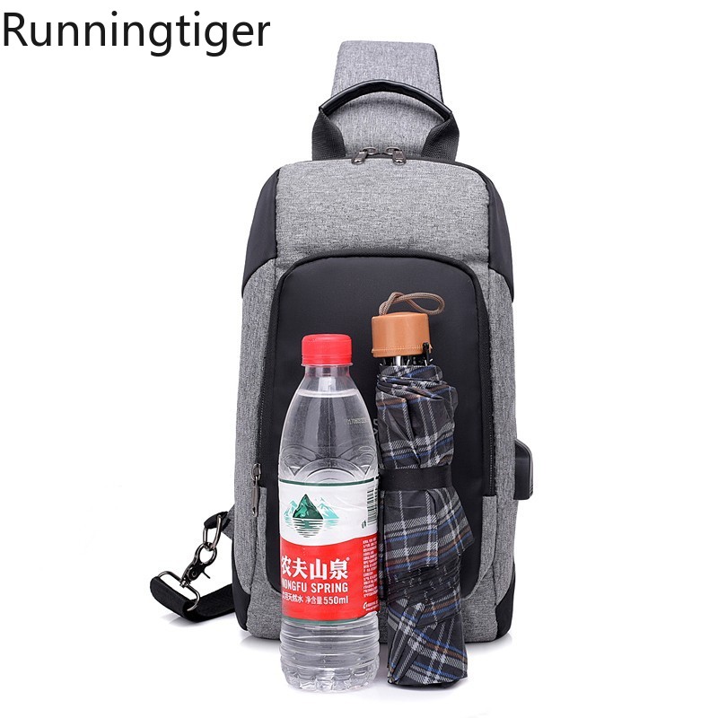 Multifunction WoMen Crossbody Bags USB Charging Chest Pack Short Trip Messengers Chest Bag Repellent Boys Shoulder Bag