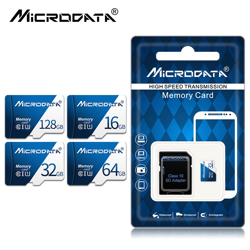 Originele Microdata Klasse 10 De Tarjeta Sd Micro Tf Card 16Gb 32 Gb 64 Gb 128 Gb Tarjeta De Memoria Mobiele telefoon Geheugenkaart