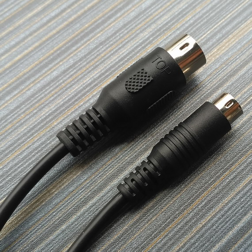 1 piece av audio video tv adapter cable for  md1 &  md2 sega genesis two-in-one av video cable