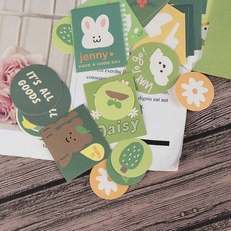 40Pcs Decoratieve Envelop Stickers Set Scrapbooking Stok Label Dagboek Briefpapier