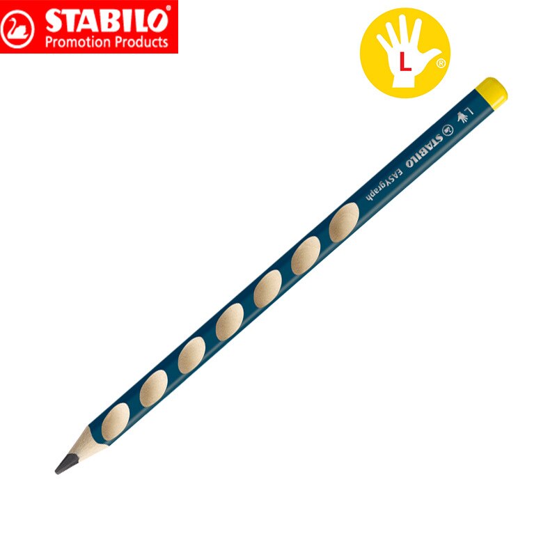 6 pièces Stabilo EasyGraph crayon de Graphite ergonomique HB gauche/droitier sûr Non toxique crayons Standard bureau école crayon: Left handed 6 pcs