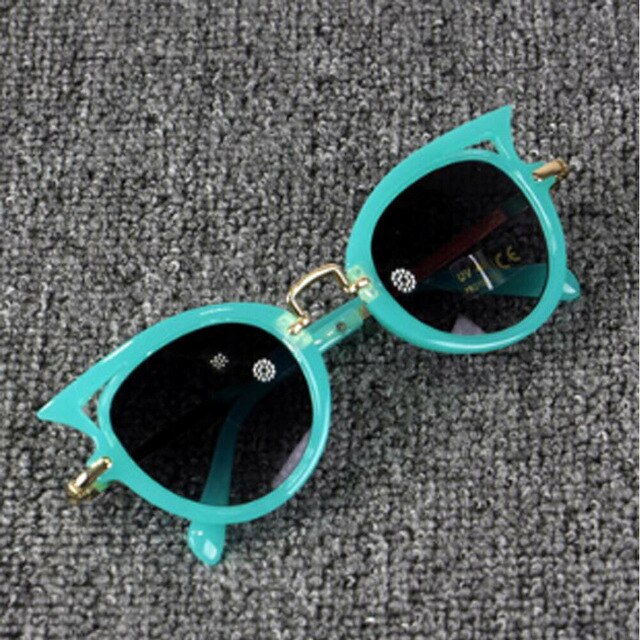 Gafas de sol gradientes para niños pequeños, lentes Vintage de gran tamaño, protección de seguridad: Verde
