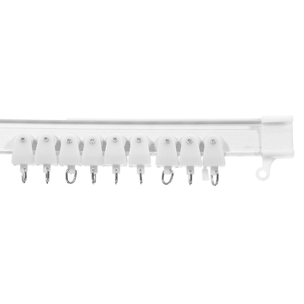 Mini Curtain Track Clamping Plate Adjustable Curved Curtain Track Mute Effect Set Durable 450cm Flexible Curtain Track