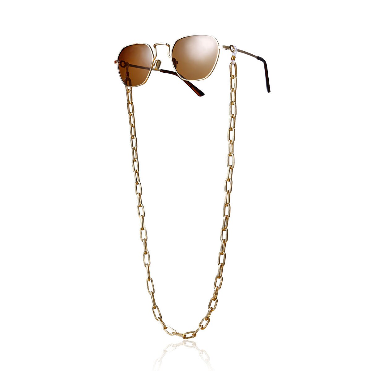 Cadena de eslabones de Metal para gafas de lectura, gafas de sol femeninas, cadena antideslizante, cordón, correa para el cuello, gafas de , cuerda Unisex