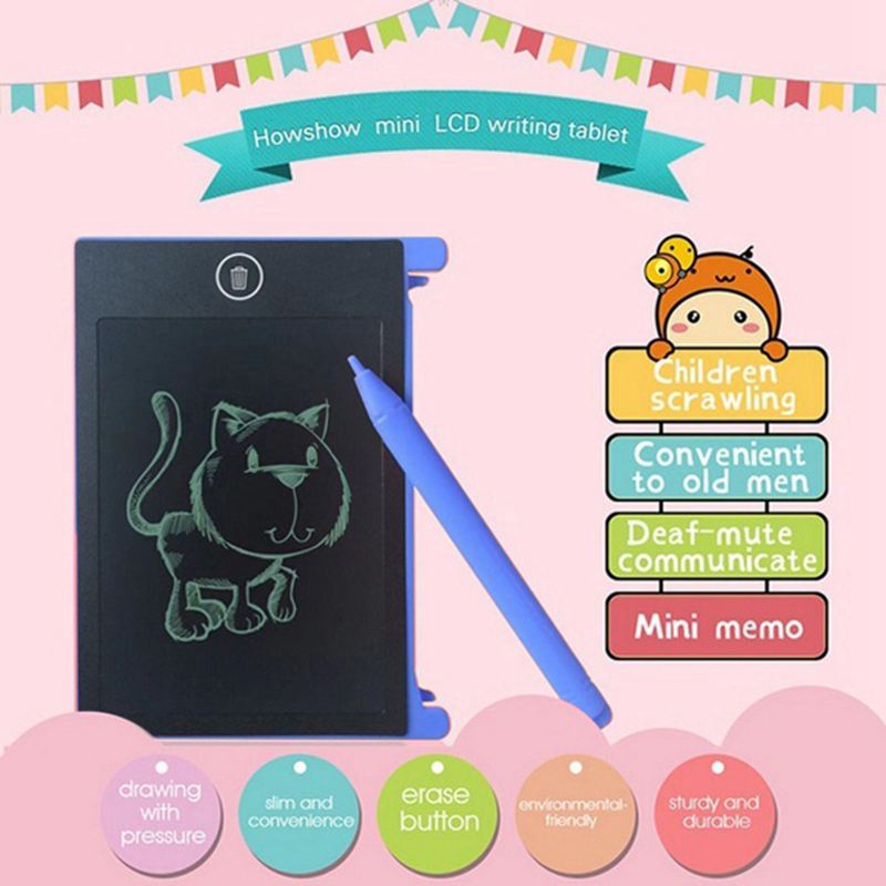 4.4-inch LCD EWriter Paperless Memo Pad Tablet Writing Drawing Graphics Board Blue