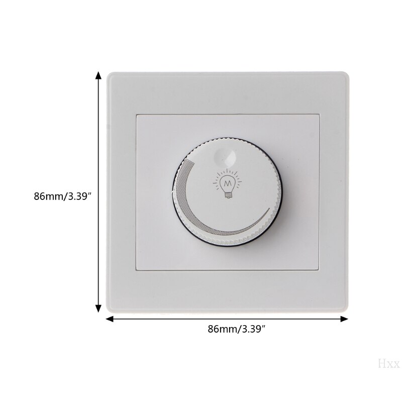 1PC 220V Light Dimmer Switch Adjustable Brightness Controller For Filament Lamp OOTDTY