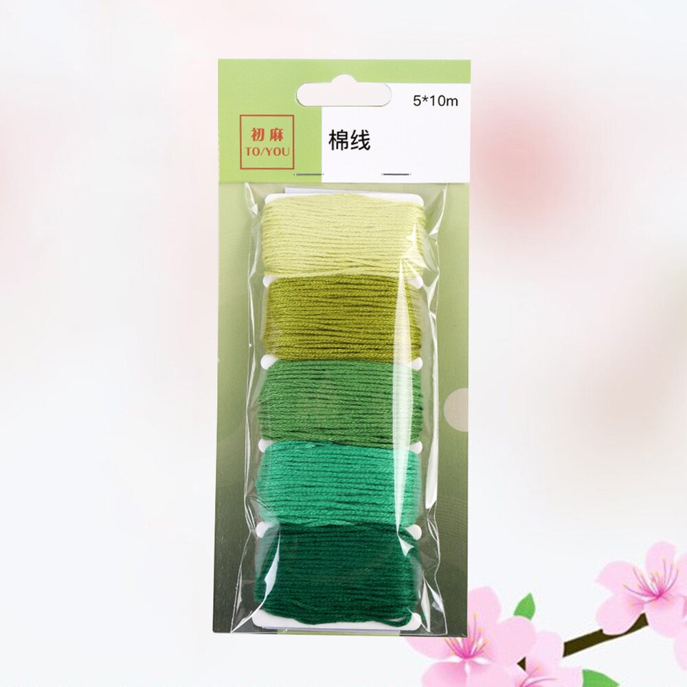 Hilo de punto de cruz de Color degradado, hilo de Cruz para bordar, Color amarillo