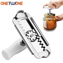 Multi Function Cap Opener Thicken Stainless Steel Jar Opener Adjuestable 2.5-10.5cm Lids Opener Screw Can Opener Kitchen Gadget