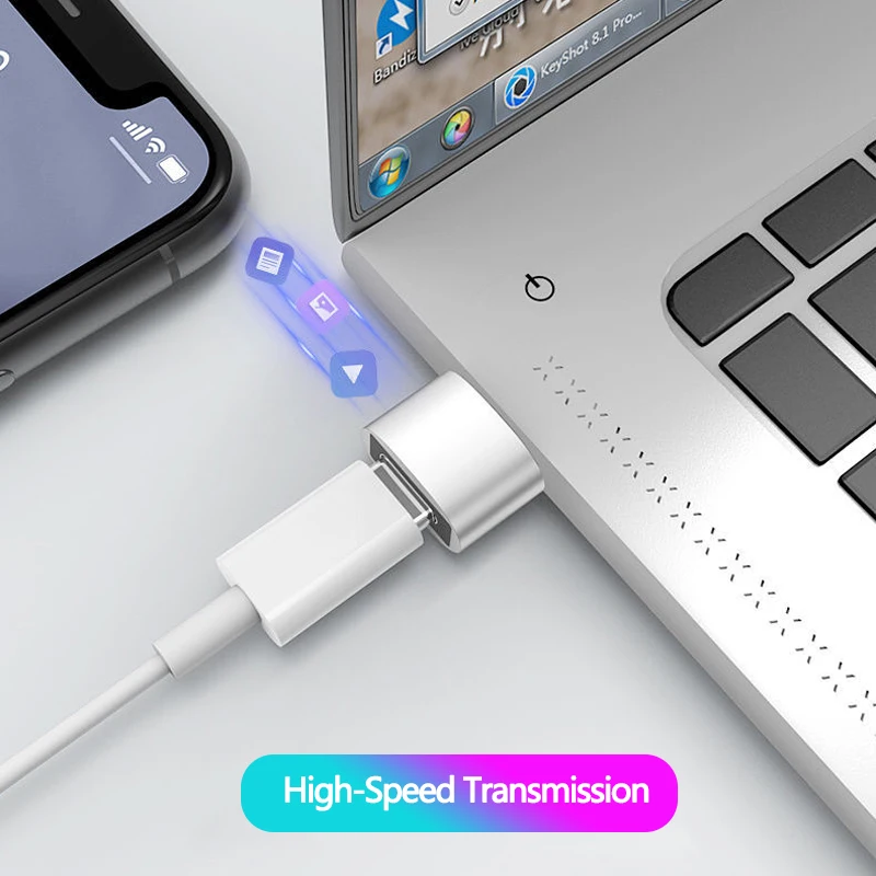 Adaptador usb c 2.0 tipo c para usb, conversor macho para fêmea, usb tipo-c para pc, laptops, acessórios para celular