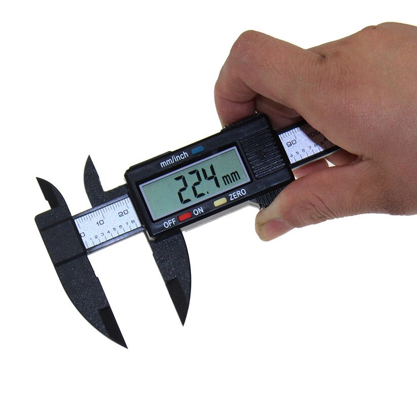 150mm 100mm Electronic Digital Caliper Carbon Fiber Dial Vernier Caliper Gauge Micrometer Measuring Tool Digital Ruler