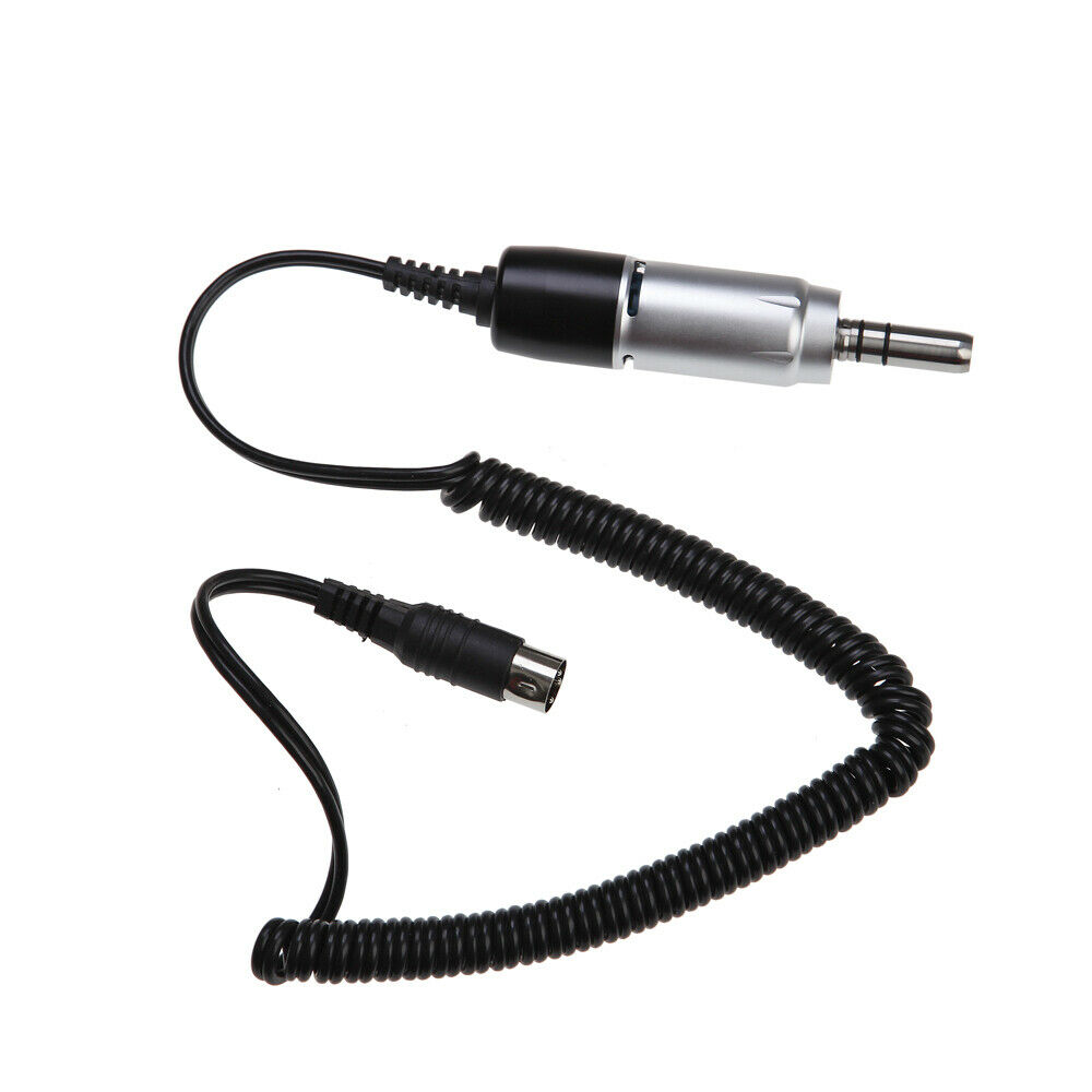 Micromotor eléctrico MARATHON para laboratorio Dental, 35K RPM, recta de velocidad lenta contraángulo de pieza de mano/10 taladros de fresas/100 tazas de pulido: Electric Motor
