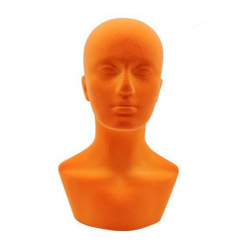 Femme tête modèle cheveux perruque chapeau styromousse mousse modèle mousse tête moule chapeau lunettes support tir accessoires affichage modèle Salon outils: YELLOW