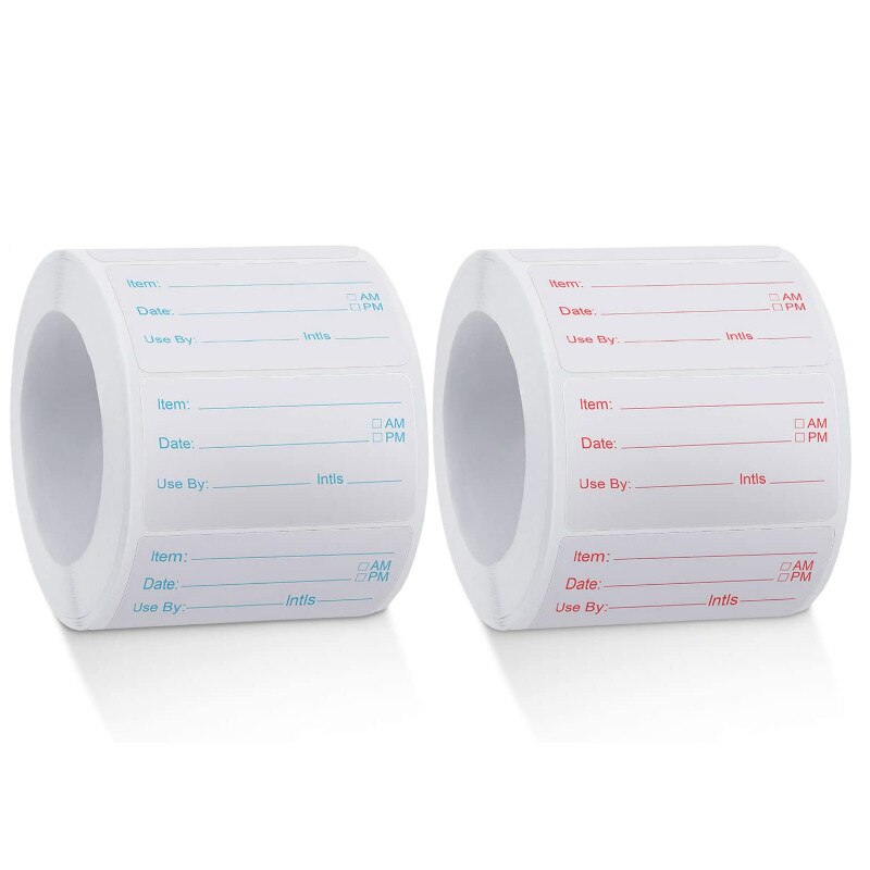 500Pcs Freezer Food Labels Food Storage Label Stickers for Container Bottle Jar Packing Freezer Labels Stickers Date Labels