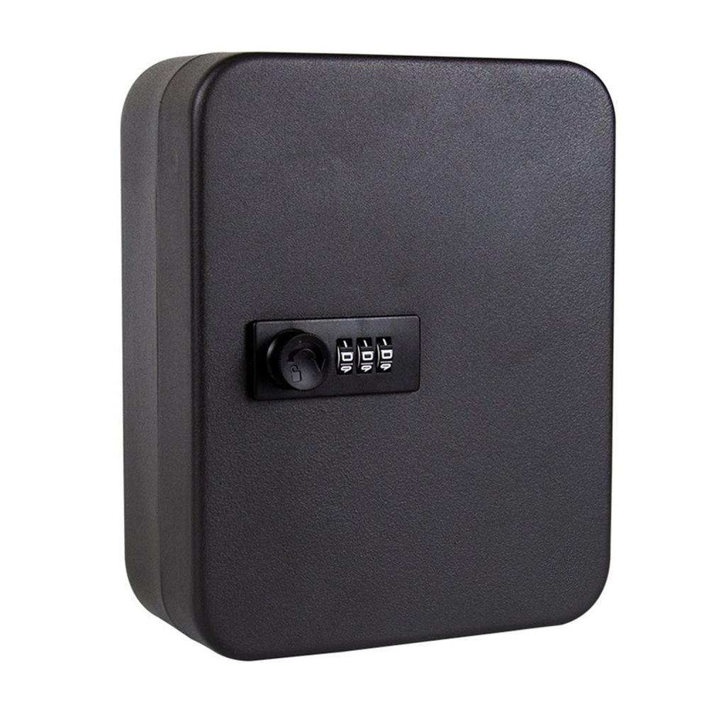 Key Box Household Wall-Mounted Password Key Cabinet Storage Box Management Box Wall-Mounted Car Key Box: 20 digits Password 2