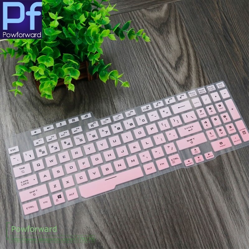 For ASUS ROG STRIX G17 G712 G712LU G712LV G712L G712LW G712 LU LW LV 17.3 inch Silicone Keyboard Cover Protector Laptop: fadepink