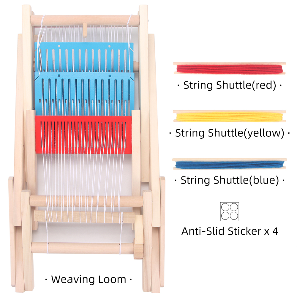 QJH Holz Multi-Handwerk Weben Webstuhl Wolle Stricken Maschine DIY Handloom Weben Maschine Kinder Intellektuellen Technologie Spielzeug