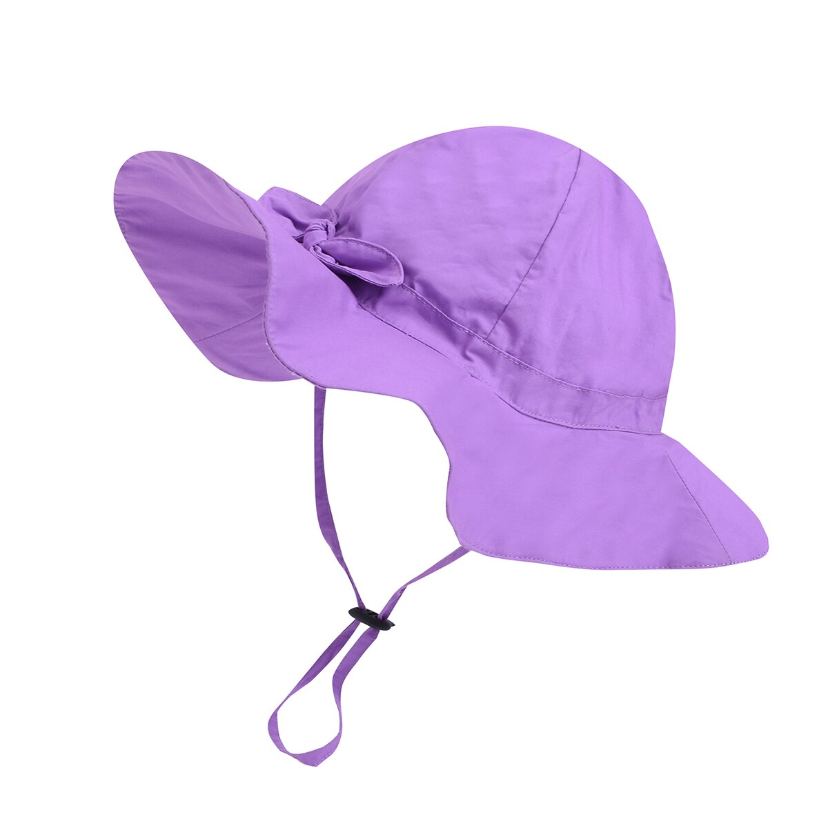 Chapeau de plage à large bord pour bébé, casquette seau ajustable en coton pour enfants, casquette d'été pour la plage