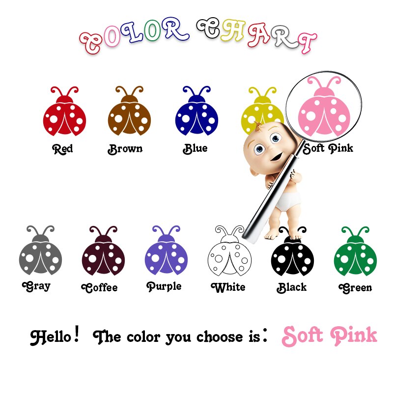10 stuks auto-stickers, vliegenmepper, sticker, de