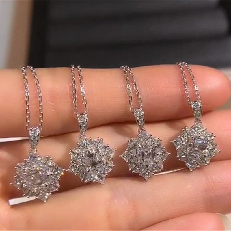 CC Necklaces Pendants For Women S925 Silver Cubic Zirconia Alien Pendant Bridal Wedding Fine Jewelry No Chain CCN282